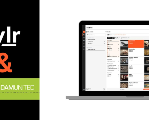 fylr und DAM United: Erfolgreiches Digital Asset Management für Organisationen – Screenshot der fylr Benutzeroberfläche mit Suchfunktion